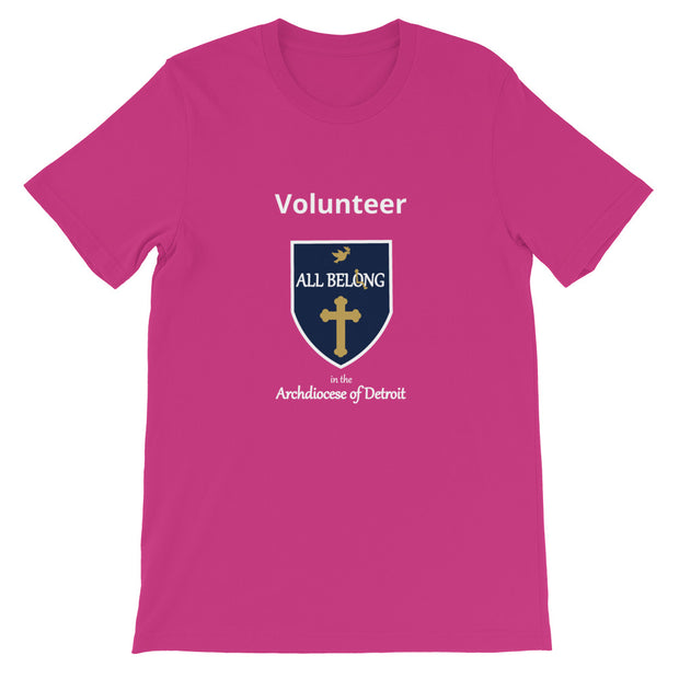 All Belong Symposium Volunteer Short-Sleeve Unisex T-Shirt (pf)